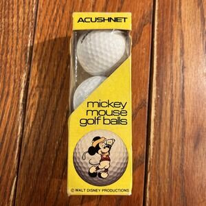 Vintage Titleist Disney Mickey Mouse Golf Balls Acushnet Pack of 3 UNUSED